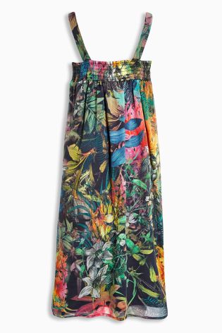 Multi Tropical Print Maxi Dress (3-16yrs)